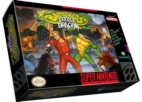 Battletoads Double Dragon SNES Game Box