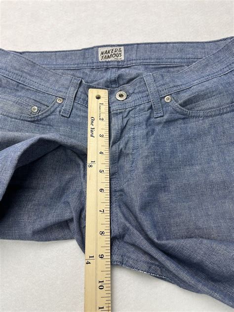 Naked Famous Weird Guy Selvedge Chambray Button Fly Gem