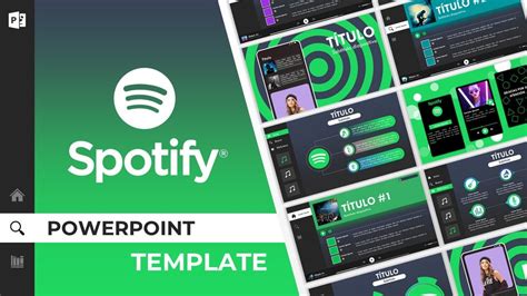 Spotify Powerpoint Template Animated Powerpoint Slides Etsy