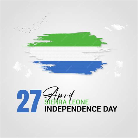 Premium Vector | Sierra leone Independence Day Post Design