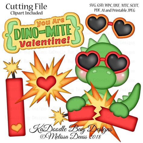 Dino Mite Valentine Dinosaur Valentines Valentine Clipart Holiday Crafts