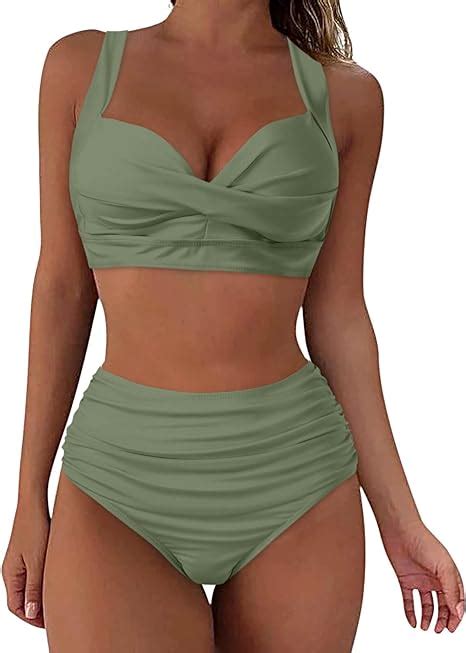 Bikini Damen Set Bikini Damen Bauchweg Bikini Oberteil Große Brüste