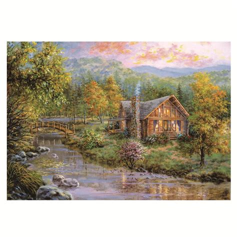 D Beautiful Rustic Cottage Diamond Embroidery Diy Diamond Village