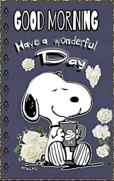 Pin By Marion Harmening On Good Morning Good Morning Snoopy Snoopy