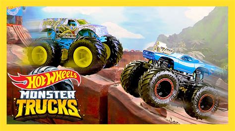 EXTREME Desert Mountain Challenge! | Monster Trucks | @HotWheels - YouTube