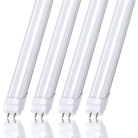 T8 4ft Led Light Bulbs 22w Fluorescent Tube6000k Cool Whitefrosted4 Pack