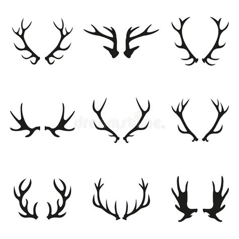 Deer Antlers Vector Stock Illustrations 17 581 Deer Antlers Vector