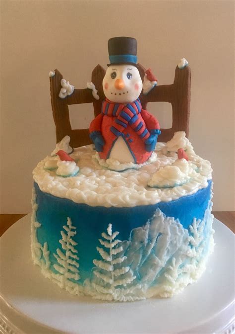 Snowman Cake - CakeCentral.com