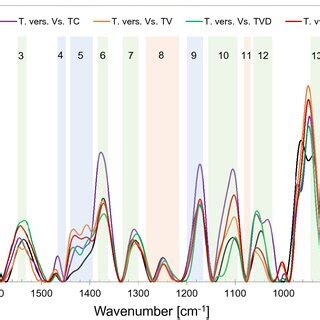 Ftir Spectra Background And Baseline Corrected Of Gloeophyllum