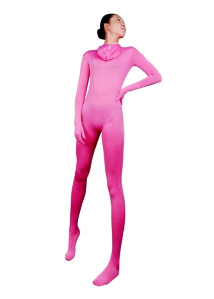 Pink Spandex Lycra Zentai Suit Women Zentai Catsuit Costumes Size S Xxl