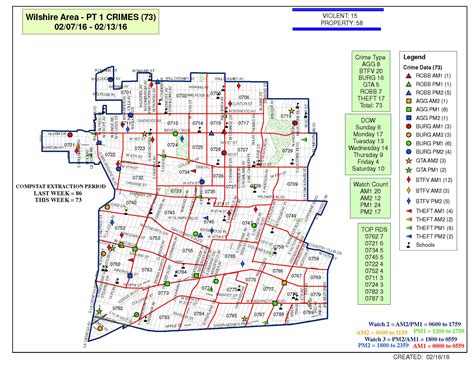 Your weekly neighborhood crime map (Los Angeles Police Department ...