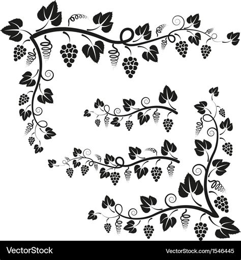 Corners Vine Royalty Free Vector Image Vectorstock