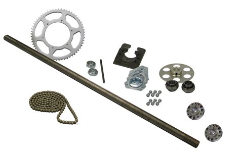 Drift Trike Axle Kit With 40 Chain Sprocket Wheel Hubs Bike Parts