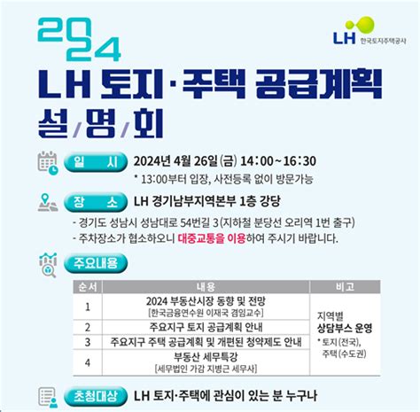 Lh 올해 공공분양 5169가구 공급26일 토지·주택 공급계획 설명회 개최 이투데이