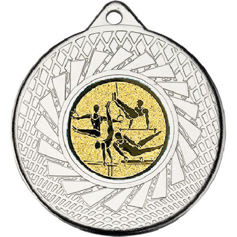 Gymnastics Blade Medal Silver 50mm Buy Online In UK