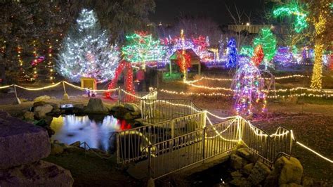 Winter Garden Aglow Display Idaho Botanical Garden Boise Id