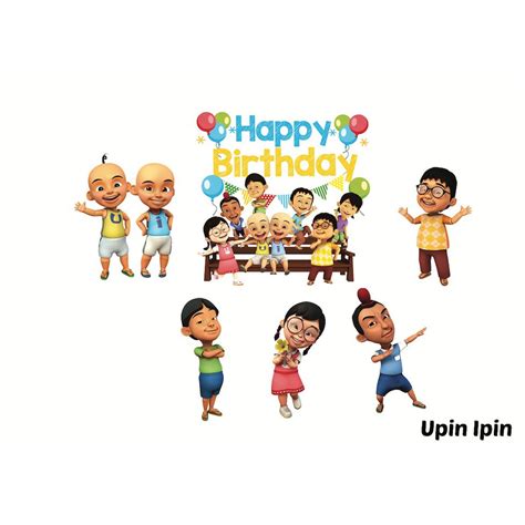 Jual Topper Kue Upin Ipin Pcs Shopee Indonesia