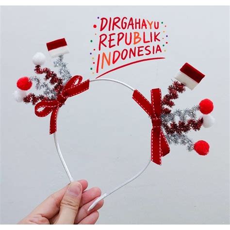 Jual Bando Anak HUT RI Bando Agustusan Bando Merah Putih Bando