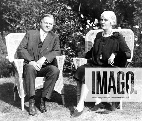 President Herbert Hoover With First Lady Lou Henry Hoover