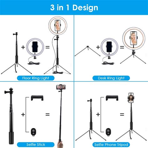 Comprar Aro Anillo De Luz Led Selfie Con Tripode Para Tiktok