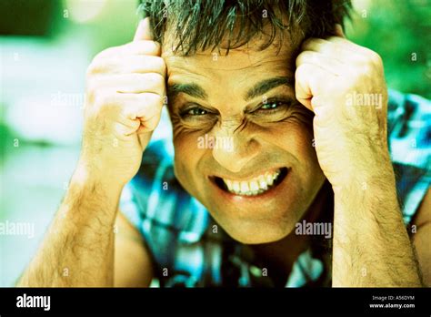 Mature Man Smiling Portrait Stock Photo Alamy