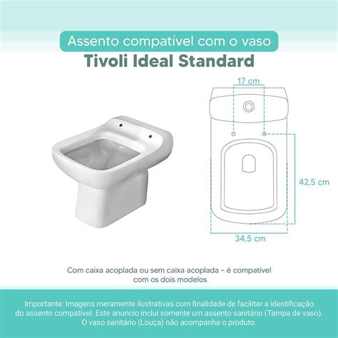 Assento Sanitário Tampa de Vaso Branco Mdf Laqueado Tivoli para Bacia