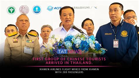 Thailand welcomes first group of Chinese tourists post pandemic - TAT Newsroom