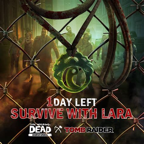 The Walking Dead Survivors Tomb Raider Crossover Promotional Artwork