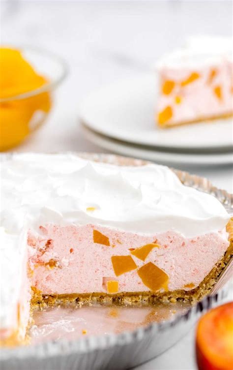 Peach Cool Whip Pie Pass The Dessert