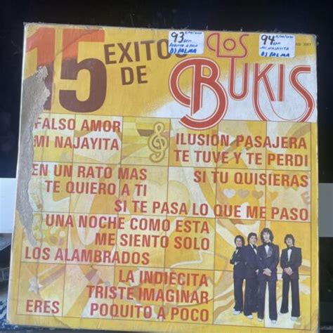 Los Bukis 15 Éxitos Vinyl Record 33 Rpm Ebay