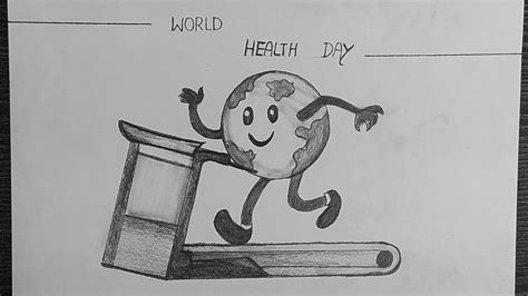 World Health Day Drawing How To Draw World Health Day Poster Drawing