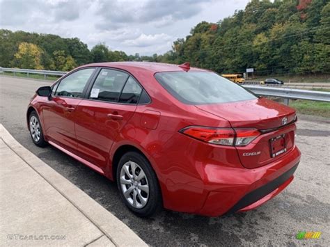 Barcelona Red Metallic Toyota Corolla Le Photo