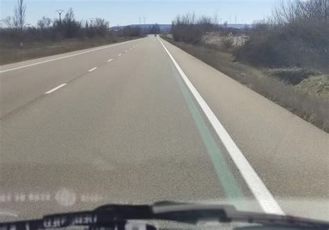 Las líneas verdes se han probado en las carreteras de España pero qué