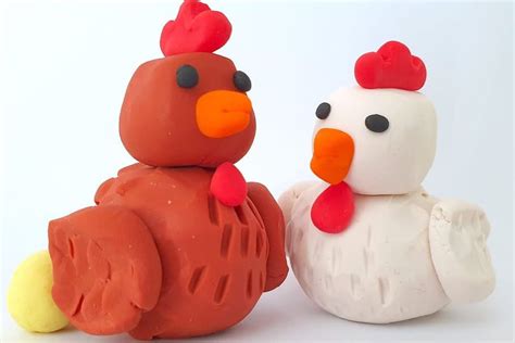 Tuto Poule En P Te Modeler Facile Diy Enfant Animaux En P Te