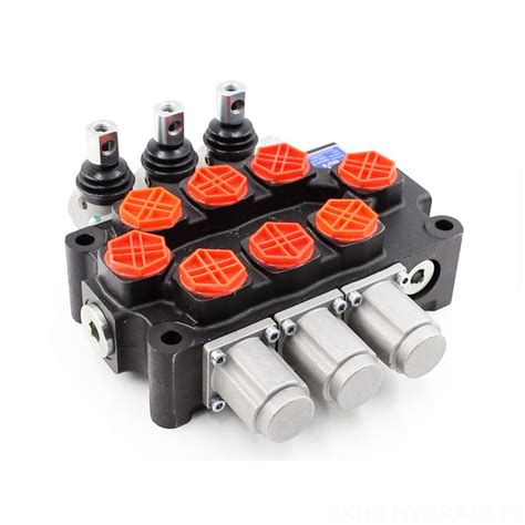 Q95 Manual 3 Spool Monoblock Directional Valve Boxinhuasheng Hydraulic