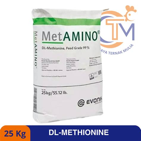 Jual Dl Methionine Evonik Asam Amino Ternak Kemasan Kg Shopee