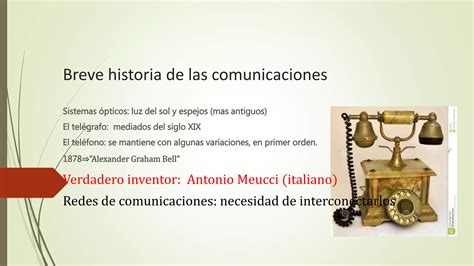 Breve Historia De Las Comunicaciones Ppt Descarga Gratuita