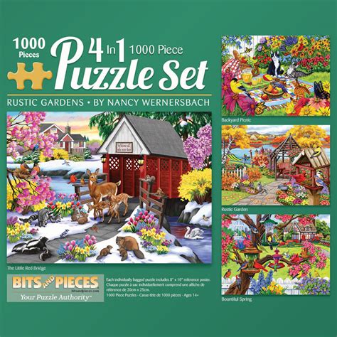 Rustic Gardens Piece In Multi Pack Puzzle Sets Bits And Pieces