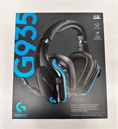 Logitech G935 Wireless Gaming Headset Blackblue 981 000742 Missing 35mm Wire 97855144508 Ebay