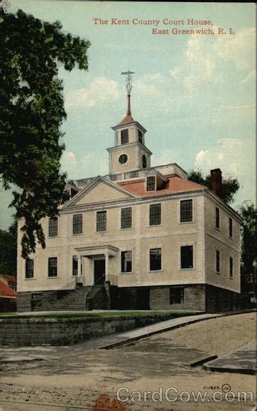 The Kent County Court House East Greenwich, RI Postcard