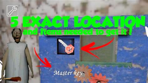 MASTER KEY LOCATION IN GRANNY YouTube