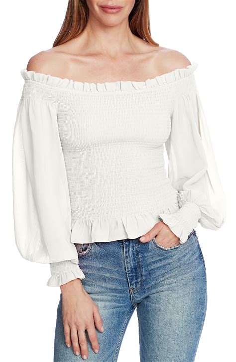 1 STATE Smocked Off The Shoulder Top Nordstrom Tops Clothes