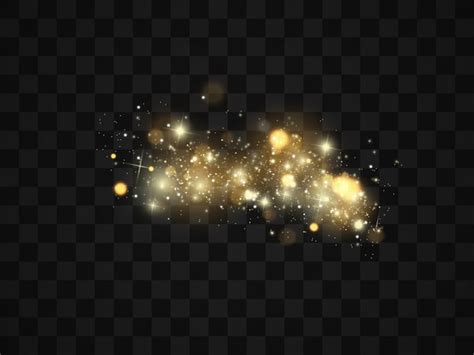 Premium Vector Sparks And Golden Stars Glitter Special Light Effect