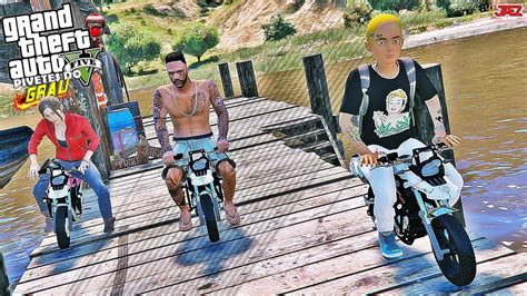 GTA V OS PIVETES DO GRAU ROLE BRABO DE MINI BMW G 650 GS PRIMO