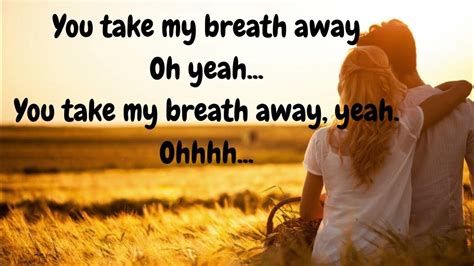 You Take My Breath Away Rex Smith Lyrics Youtube