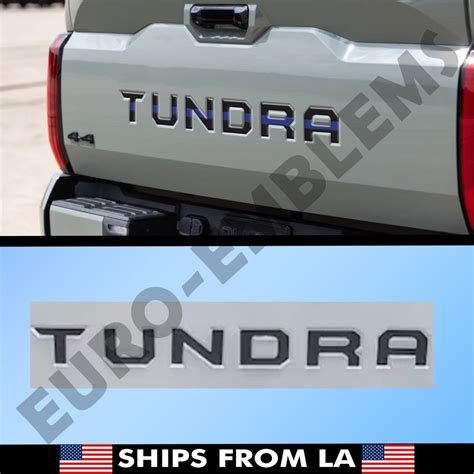 2022 Toyota Tundra Black Emblem Tailgate Insert Badge Etsy