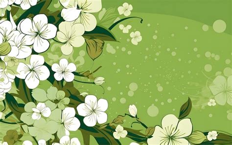 Premium AI Image | blossom background vector green