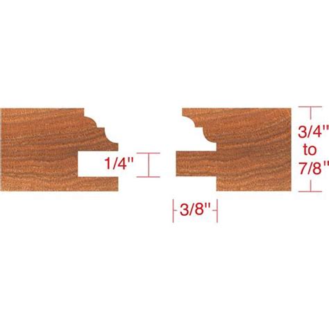 Stile Rail Cabinet Set Bead Cove 1 1 4 Bore Grizzly Industrial