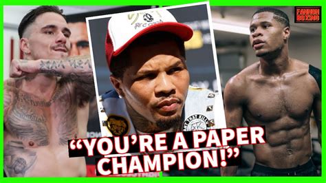 GERVONTA DAVIS CLOWNS DEVIN HANEY PREDICTS HE LOSES TO GEORGE