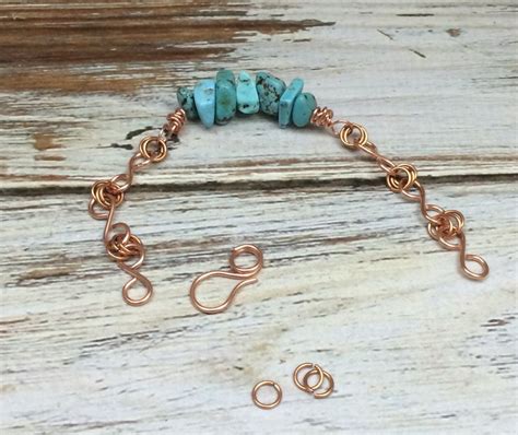 Handmade Copper And Turquoise Bracelet - Mixed Kreations